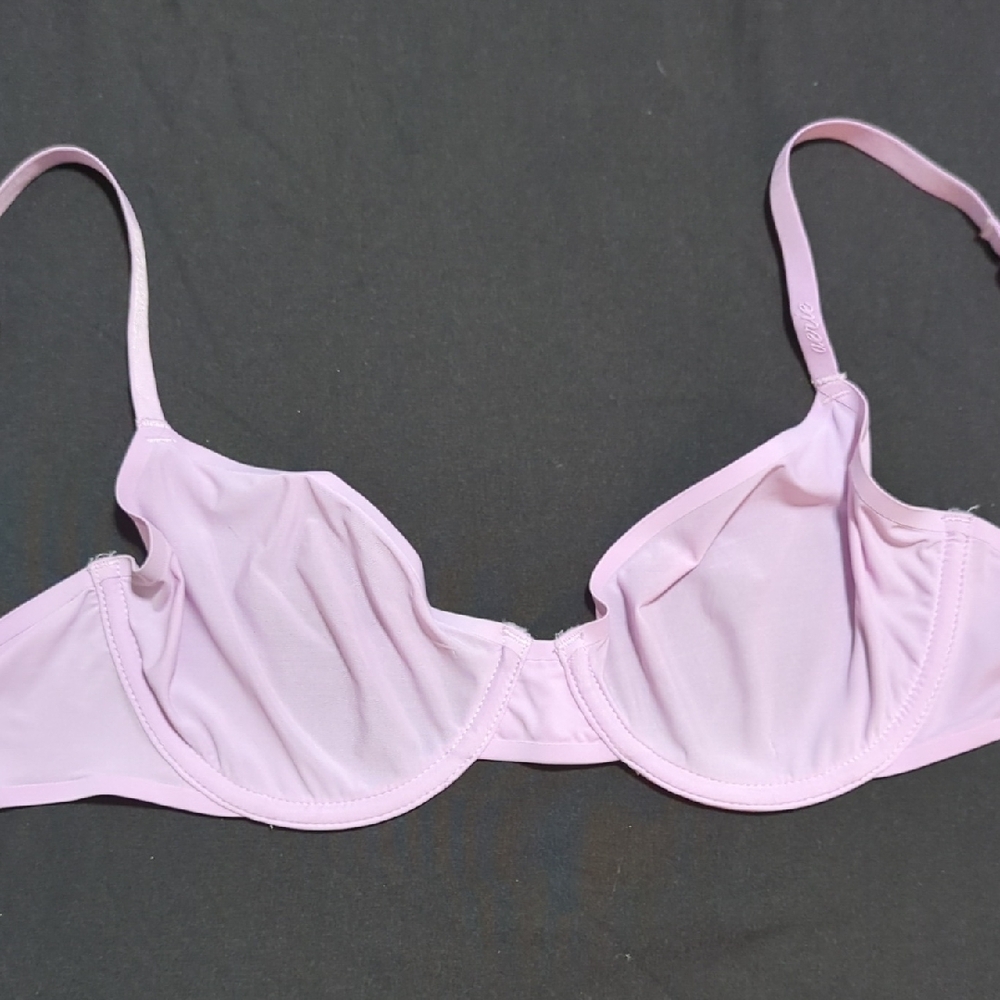 Aerie Smoothez Unlined Mesh Lavender Underwire Bra 32D